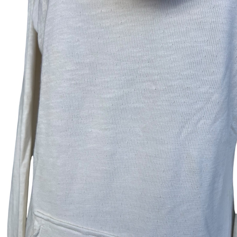 Able Clothing Artsy Cream Thermal Orange Black Tie Dye Cowl Neck Top Size Small - Picture 8 of 11
